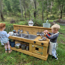 Load image into Gallery viewer, Children's Mud Kitchen ~ Stove Top ~Light Hardwood