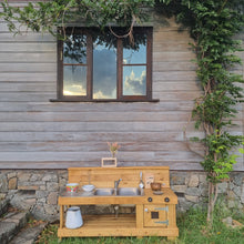 Load image into Gallery viewer, Children's Mud Kitchen ~ Stove Top ~Light Hardwood