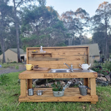 Load image into Gallery viewer, Children&#39;s Mud Kitchen ~ Timber Bench
