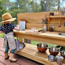 Load image into Gallery viewer, Little Hipster Kitchens Mud Kitchen ~ Children's Mud Kitchen Australian Hardwood