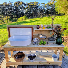 Load image into Gallery viewer, Little Hipster Kitchens Mud Kitchen ~ Children's Mud Kitchen Australian Hardwood