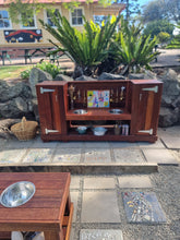 Load image into Gallery viewer, Children's Hardwood Mud Kitchen, Outdoor Play Kitchen, Fridge & Pantry Cupboard, Educational Resource