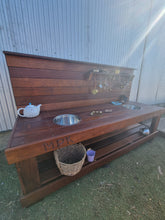 Load image into Gallery viewer, Children's Hardwood Mud Kitchen, Potion Play, Play Bench