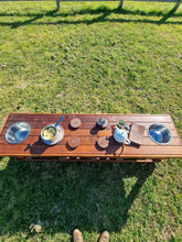 Load image into Gallery viewer, THREE Piece Set Children's Hardwood Mud Kitchens, Outdoor Play Kitchen, 2x Working Taps & Sinks, Fridge & Pantry Cupboard, Educational Resource