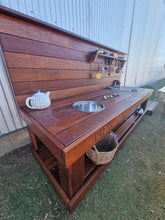 Load image into Gallery viewer, Children's Hardwood Mud Kitchen, Potion Play, Play Bench