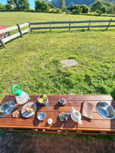 Load image into Gallery viewer, Children's Mud Kitchen, Potion Play Table Hardwood Bench with Stove Top