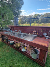 Load image into Gallery viewer, Children's Mud Kitchen ~ 2 Metre Twin Bench