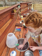 Load image into Gallery viewer, Children's Hardwood Mud Kitchen, Potion Play, Play Bench