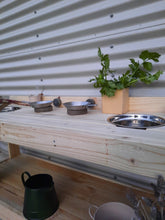Load image into Gallery viewer, Mud Kitchen ~ with Bowls ~ 'Potion Play' Station ~ Sensory Table ~ Hot Plates