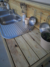 Load image into Gallery viewer, Children's Mud Kitchen ~ 2 Metre Twin Bench