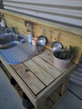 Load image into Gallery viewer, Children's Mud Kitchen ~ 2 Metre Twin Bench