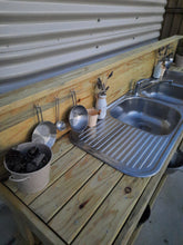 Load image into Gallery viewer, Children's Mud Kitchen ~ 2 Metre Twin Bench
