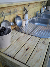 Load image into Gallery viewer, Children's Mud Kitchen ~ 2 Metre Twin Bench