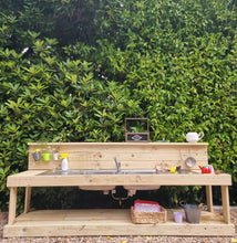 Load image into Gallery viewer, Children's Mud Kitchen ~ 2 Metre Twin Bench