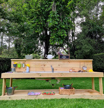 Load image into Gallery viewer, Children's Mud Kitchen ~ 2 Metre Twin Bench