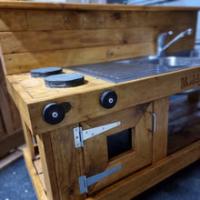 Load image into Gallery viewer, Children's Mud Kitchen ~ Stove Top ~Light Hardwood