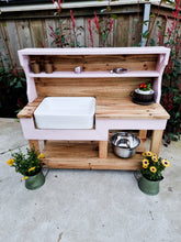 Load image into Gallery viewer, Mud Kitchen with Buffet Hutch