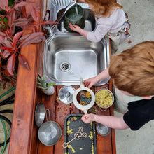 Load image into Gallery viewer, Children's Mud Kitchen ~ Twin Bench ~ Timber Bench