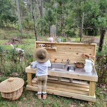 Load image into Gallery viewer, Children&#39;s Mud Kitchen ~ Timber Bench
