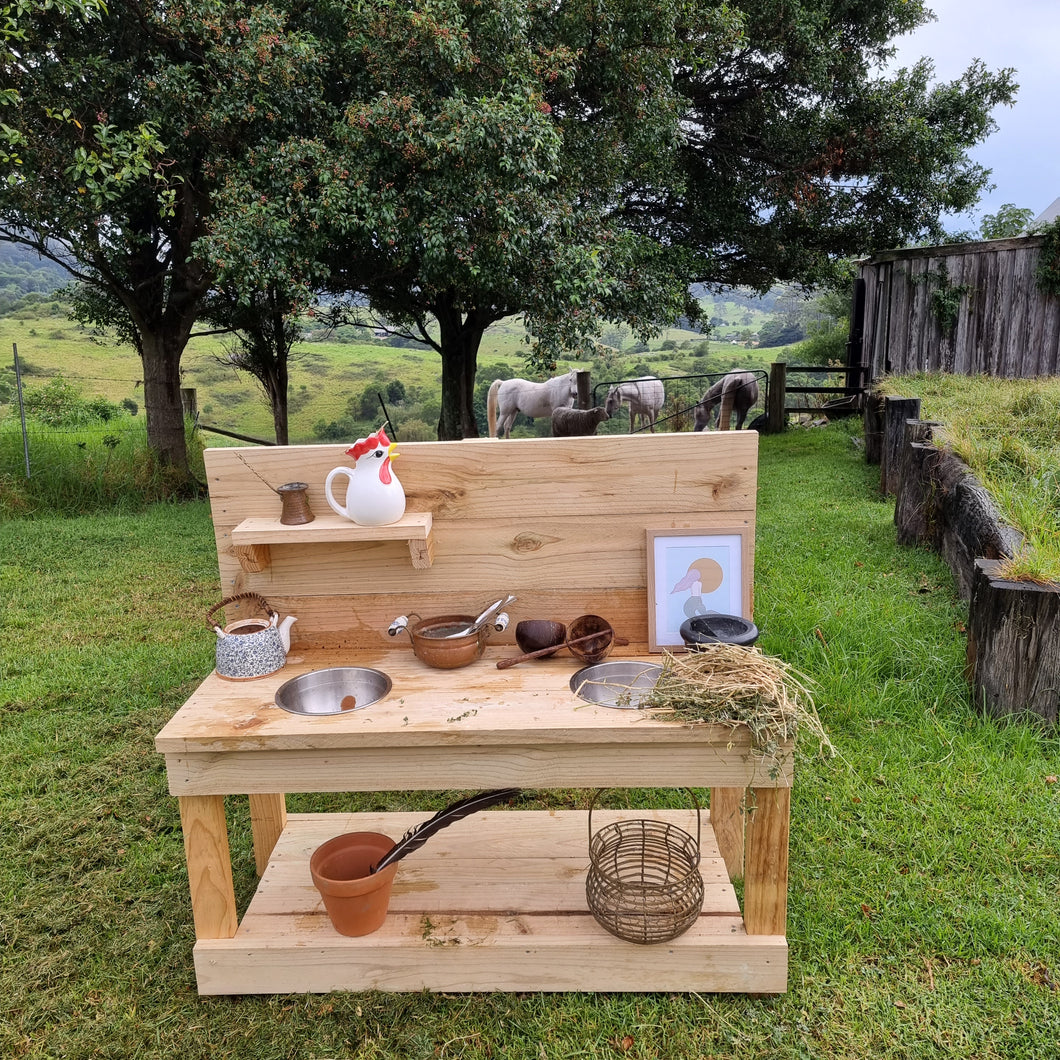 Little Hipster Kitchens Milla + Arlo Mud Kitchen ~ Children's Mud Kitchen