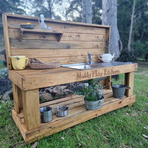 Children's Mud Kitchen ~ Timber Bench