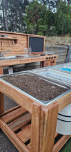 Load image into Gallery viewer, Two Piece Set | Mud Kitchen Plus | Pick And Mix Potion Bench - Outdoor Learning | Forest School | Outdoor Classrooms | Exploratory Play | Imaginative Play | Messy Play
