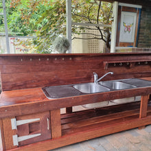 Load image into Gallery viewer, 3m Muddy Play Kitchens Mud Kitchen made from Hardwood
