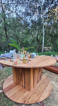Load image into Gallery viewer, Round Hardwood Outdoor Table
