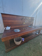 Load image into Gallery viewer, Children&#39;s Hardwood Mud Kitchen, Potion Play, Play Bench
