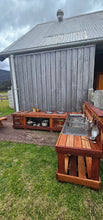 Load image into Gallery viewer, THREE Piece Mud Kitchen &amp; Picnic Table Set
