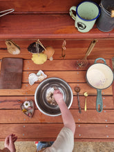 Load image into Gallery viewer, Children's Hardwood Mud Kitchen, Potion Play, Play Bench

