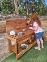 Load image into Gallery viewer, Little Hipster Kitchens Mud Kitchen ~ Children's Mud Kitchen Australian Hardwood
