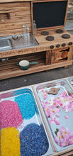 Load image into Gallery viewer, Two Piece Set | Mud Kitchen Plus | Pick And Mix Potion Bench - Outdoor Learning | Forest School | Outdoor Classrooms | Exploratory Play | Imaginative Play | Messy Play
