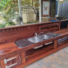 Load image into Gallery viewer, 3m Muddy Play Kitchens Mud Kitchen made from Hardwood
