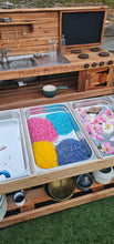 Load image into Gallery viewer, Two Piece Set | Mud Kitchen Plus | Pick And Mix Potion Bench - Outdoor Learning | Forest School | Outdoor Classrooms | Exploratory Play | Imaginative Play | Messy Play
