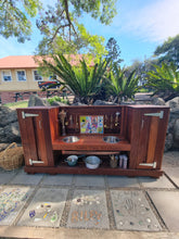 Load image into Gallery viewer, Children's Hardwood Mud Kitchen, Outdoor Play Kitchen, Fridge &amp; Pantry Cupboard, Educational Resource
