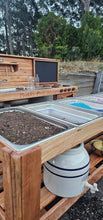 Load image into Gallery viewer, Two Piece Set | Mud Kitchen Plus | Pick And Mix Potion Bench - Outdoor Learning | Forest School | Outdoor Classrooms | Exploratory Play | Imaginative Play | Messy Play
