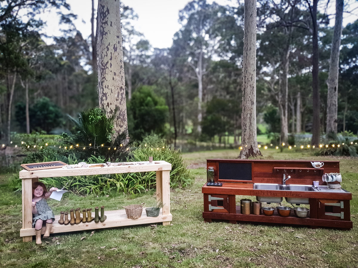 Multipurpose Outdoor Bench – Muddy Play Kitchens