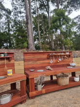 Load image into Gallery viewer, Children's Hardwood Mud Kitchen, Potion Play, Play Bench
