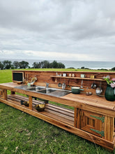 Load image into Gallery viewer, 3m Muddy Play Kitchens Mud Kitchen Built with Australian Hardwood
