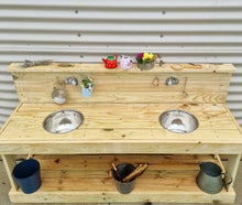 Load image into Gallery viewer, Mud Kitchen ~ with Bowls ~ &#39;Potion Play&#39; Station ~ Sensory Table
