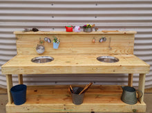 Load image into Gallery viewer, Mud Kitchen ~ with Bowls ~ &#39;Potion Play&#39; Station ~ Sensory Table
