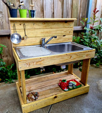 Load image into Gallery viewer, Mini Mud Kitchen ~ Play Kitchen
