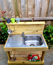 Load image into Gallery viewer, Mini Mud Kitchen ~ Play Kitchen
