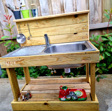 Load image into Gallery viewer, Mini Mud Kitchen ~ Play Kitchen

