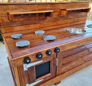 Children's Hardwood Mud Kitchen, Potion Play, Kids Kitchen