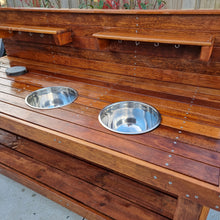 Load image into Gallery viewer, Children&#39;s Hardwood Mud Kitchen, Potion Play, Kids Kitchen
