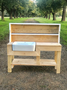 Mud Kitchen with Buffet Hutch