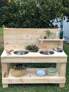 Little Hipster Kitchens Milla + Arlo Mud Kitchen Sanded Only
