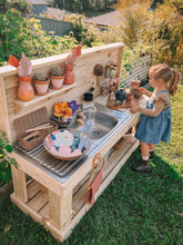 Load image into Gallery viewer, Children&#39;s Mud Kitchen ~ Timber Bench
